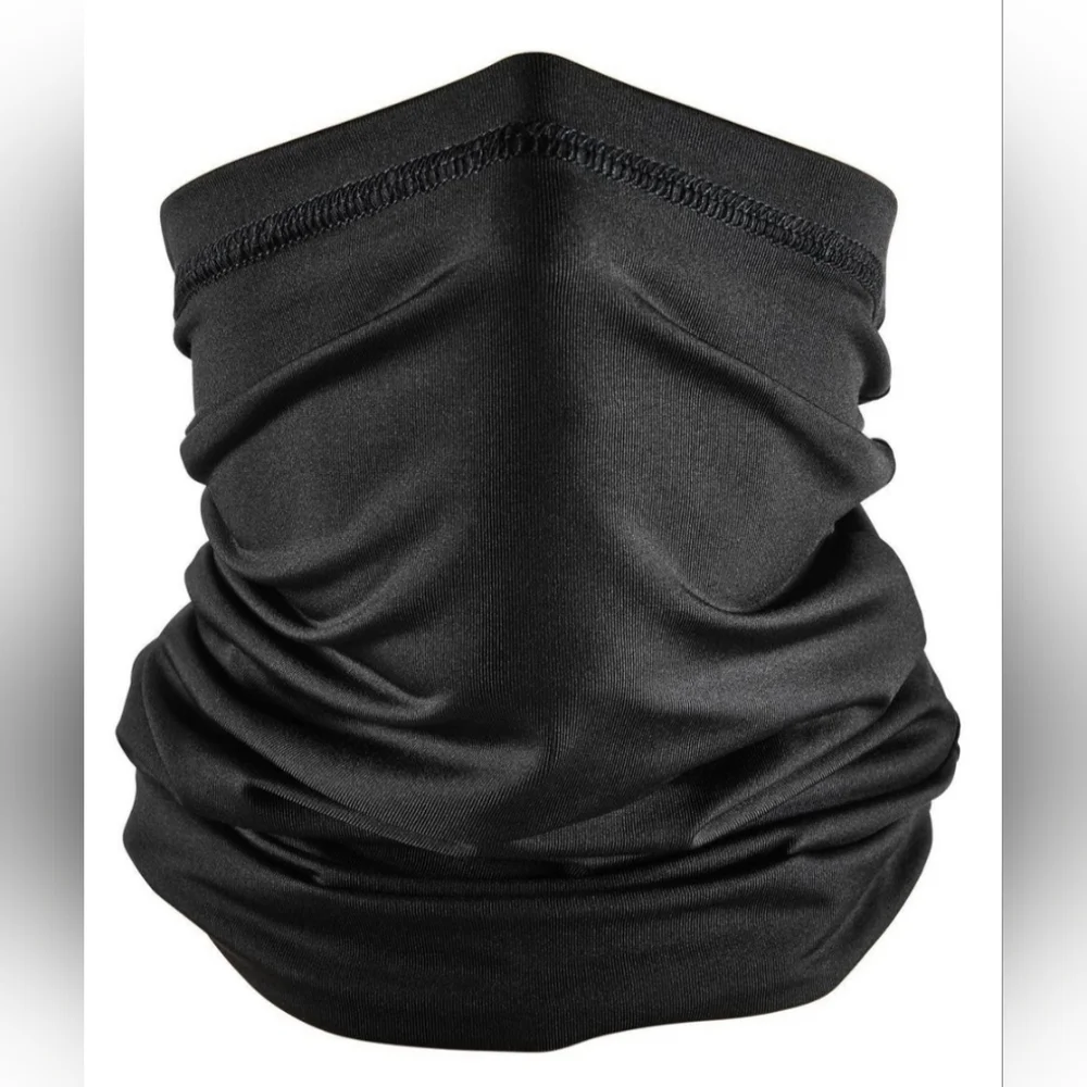 Plain blue neck gaiter